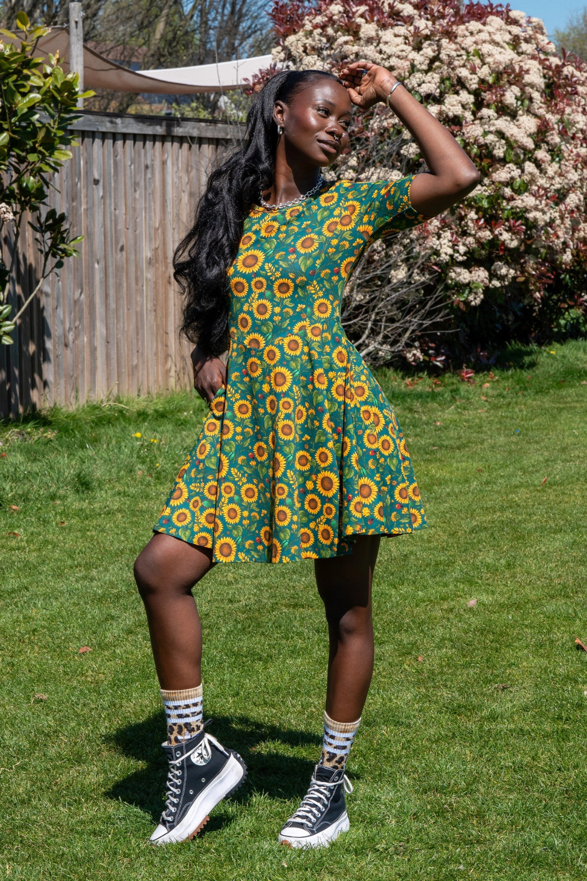 Rebel Romance Sunflower Fit & Flare Dress