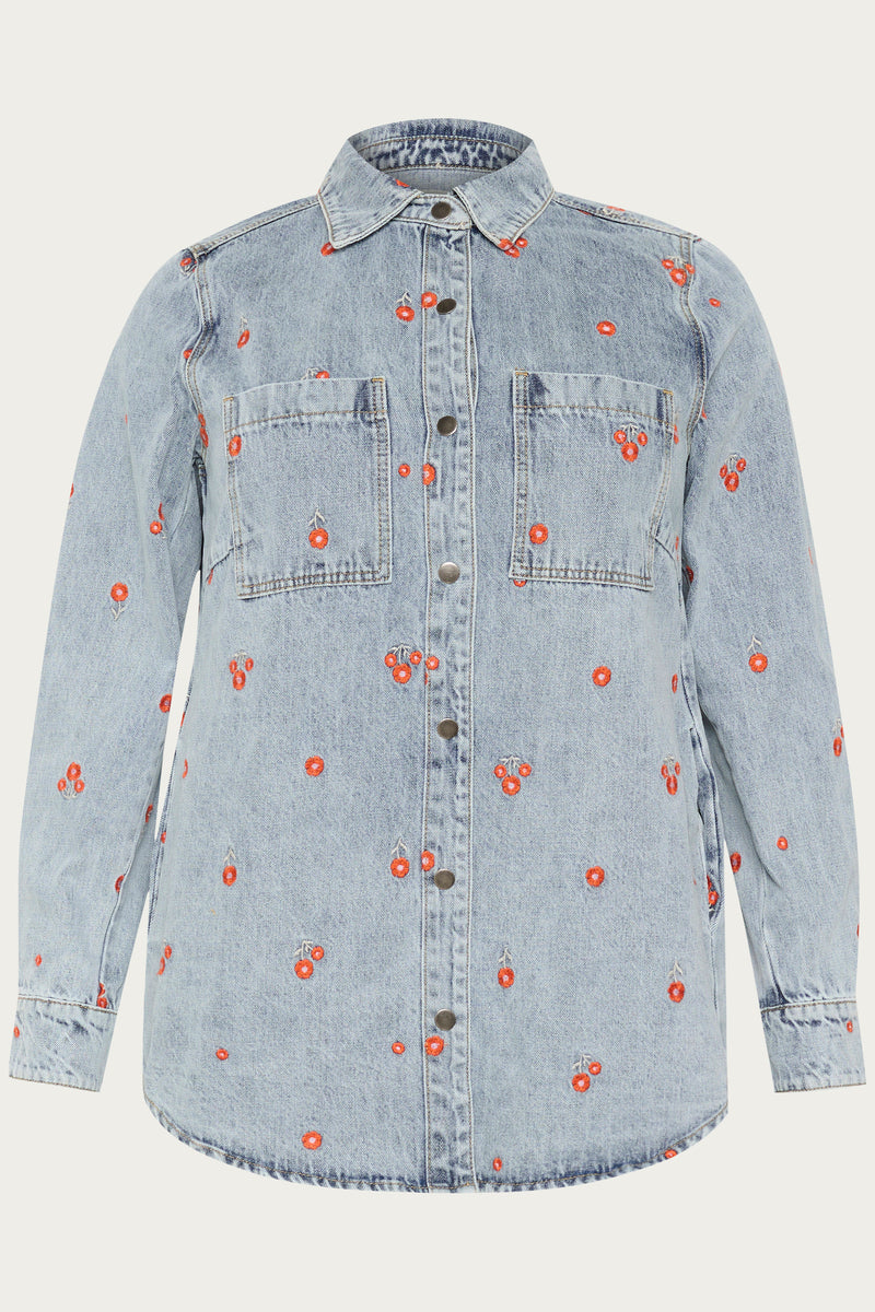 KCbetty Denimjakke Light Blue Denim