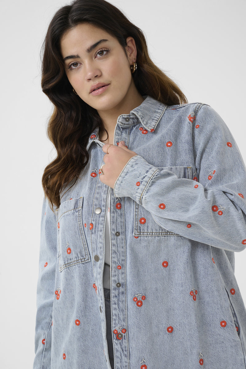 KCbetty Denimjakke Light Blue Denim