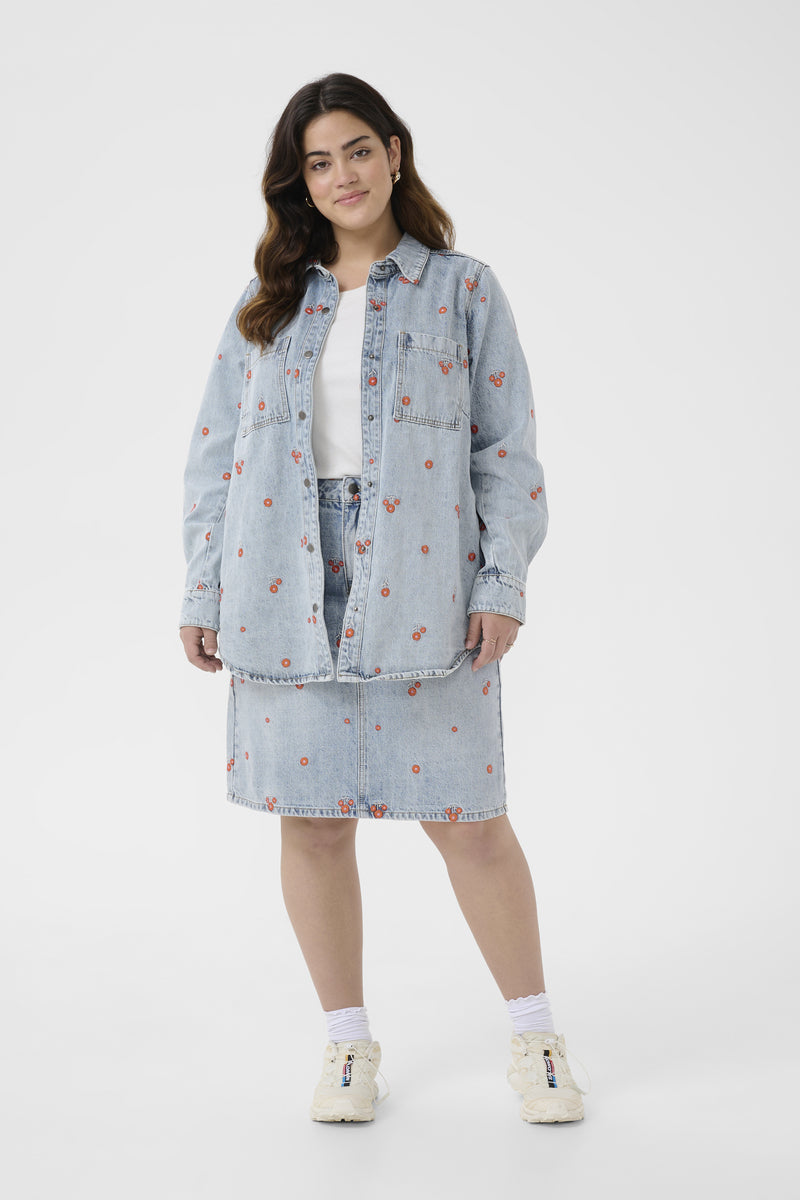 KCbetty Denimjakke Light Blue Denim