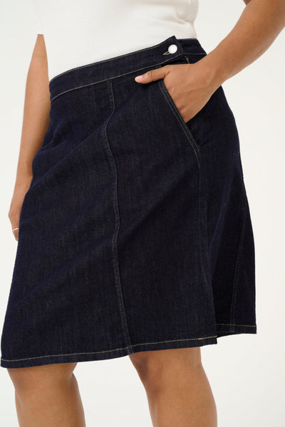 KCkhala Denim Nederdel Dark Blue Denim