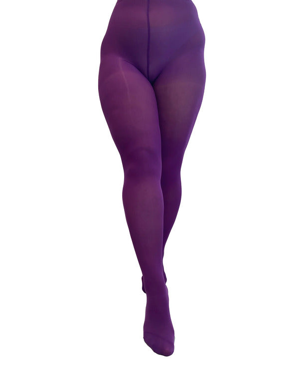 50 Denier Strømpebukser - Curvy Super Stretch - Violet
