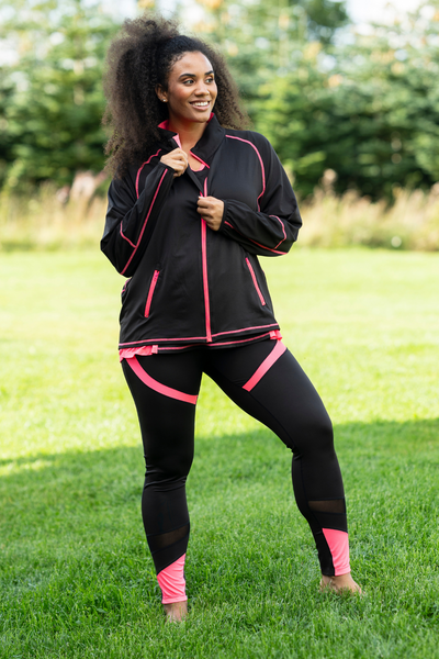Fitness Træningsjakke Sort/Pink