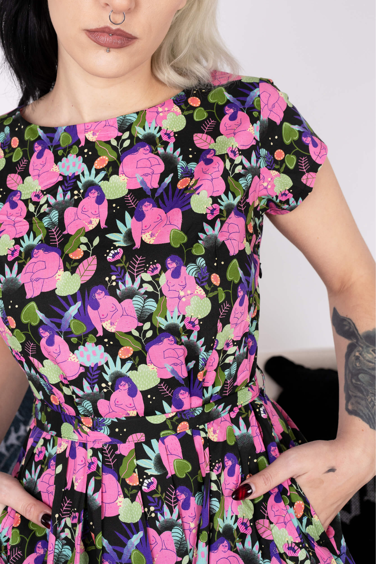 Bodies Tea Dress Multifarvet