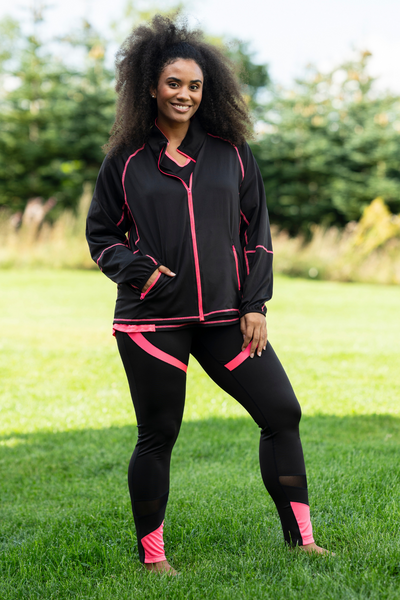 Fitness Træningsjakke Sort/Pink