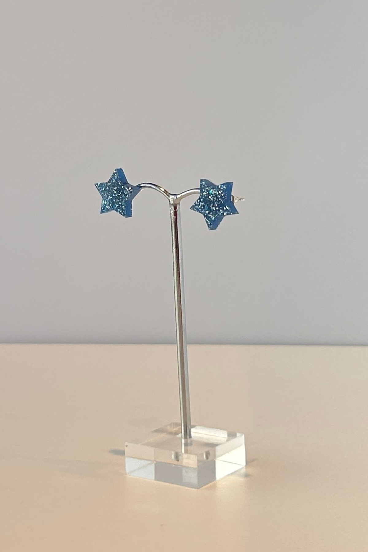 Ørering Stjerne Blå/Glimmer