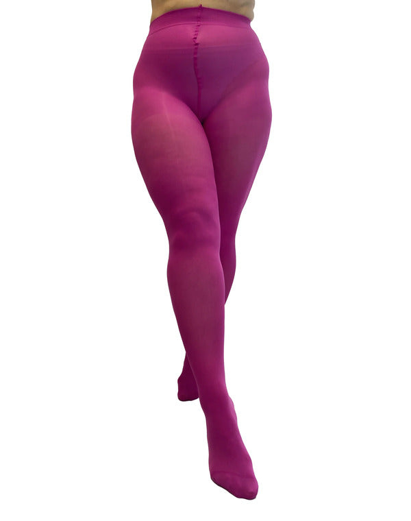 50 Denier Strømpebukser - Curvy Super Stretch - Fuchsia
