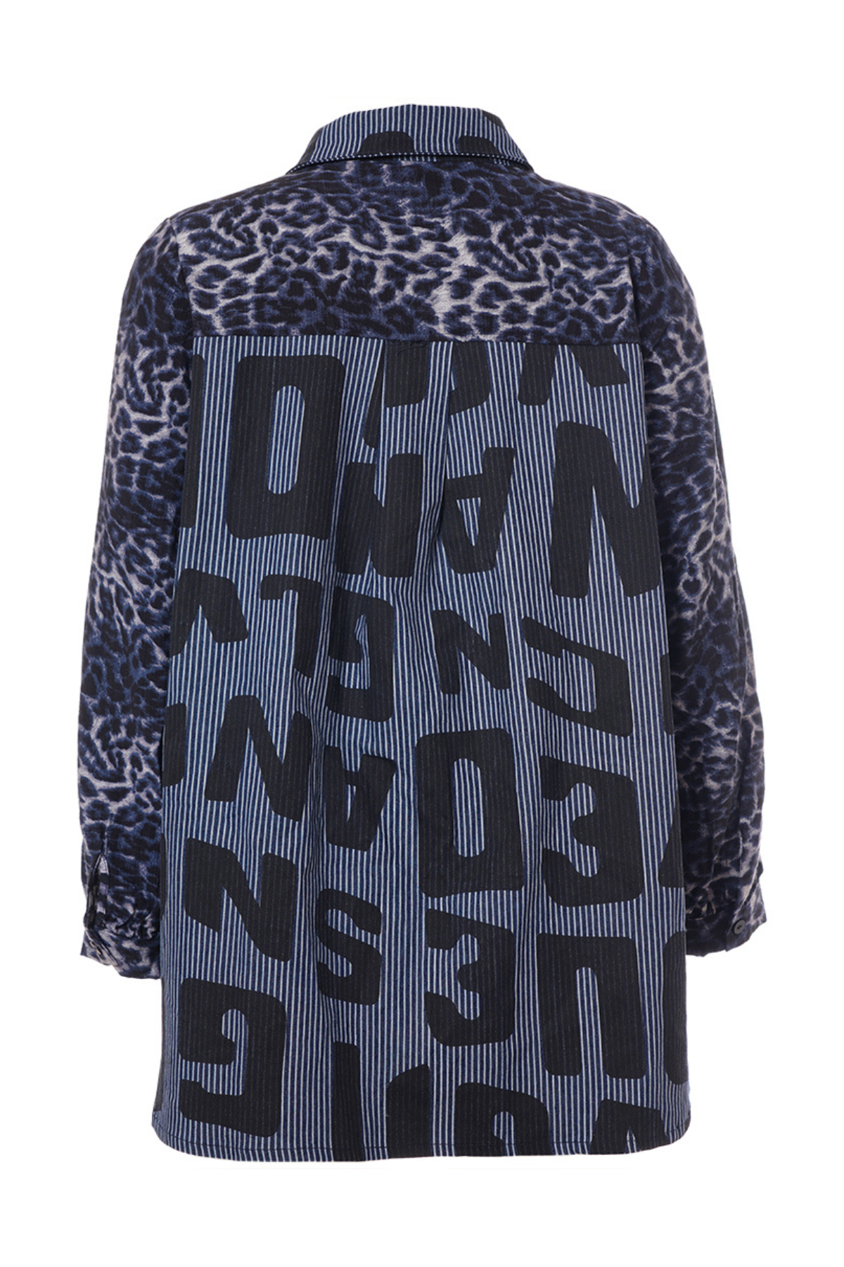 Norine Printet Denim Skjorte