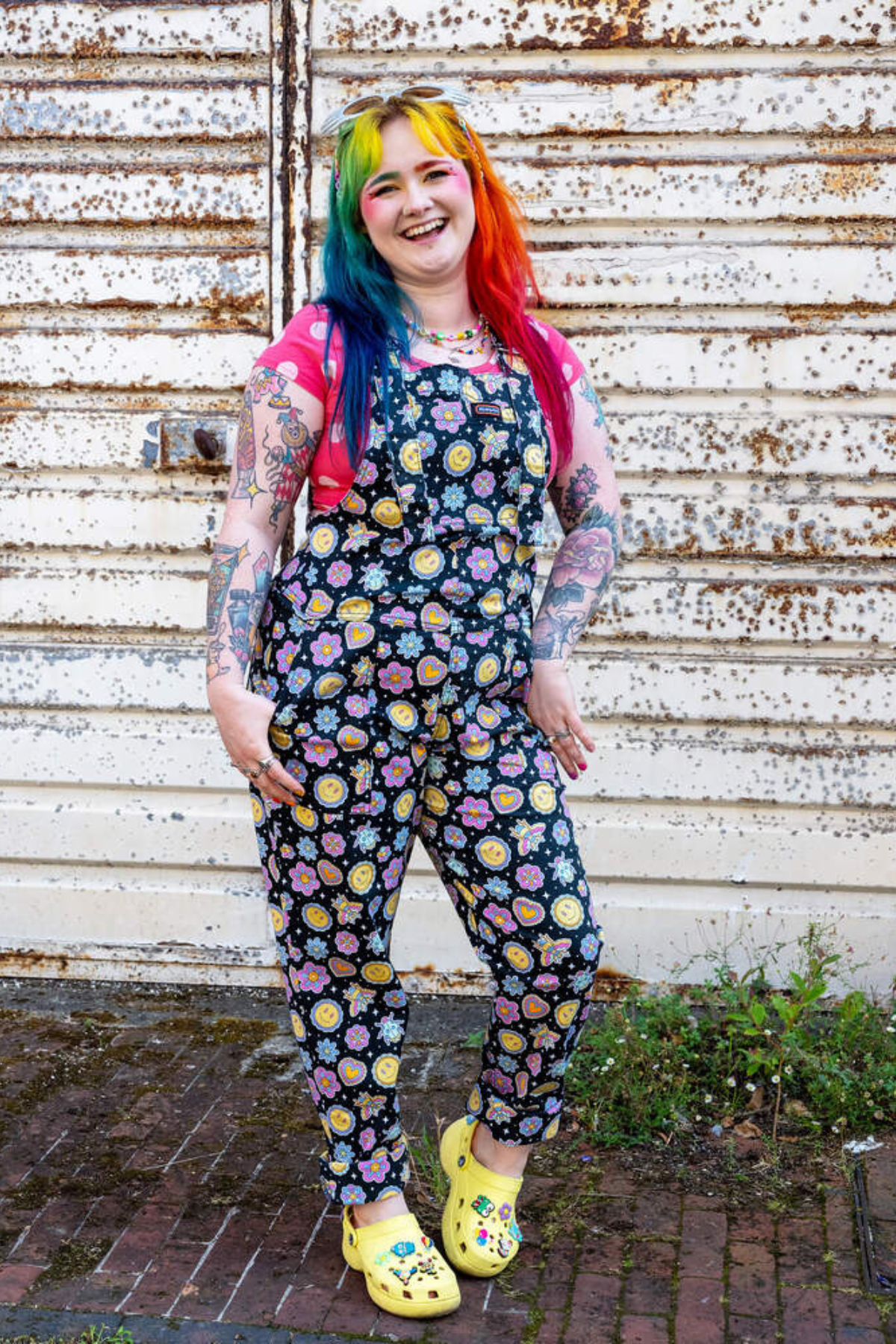 Dungarees Bee Happy Multifarvet