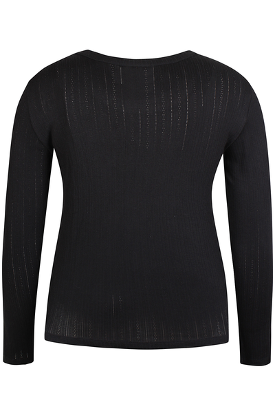 Magnolia Langærmet T-shirt Sort