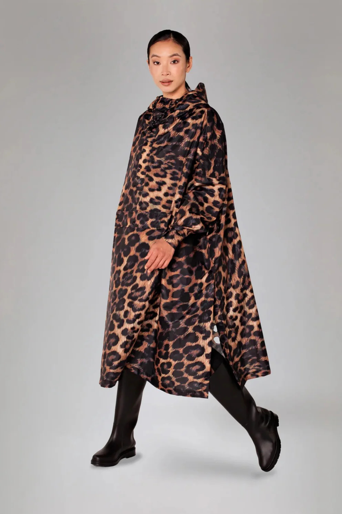 RegnPoncho Dark Leopard