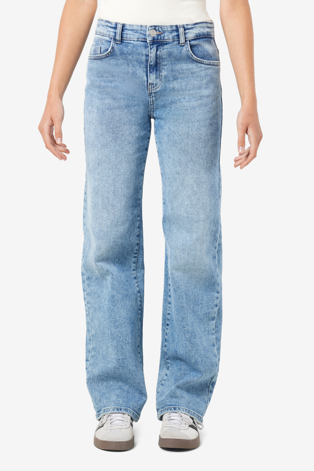 YOLANDA "32 Jeans Wide Light Blue Denim