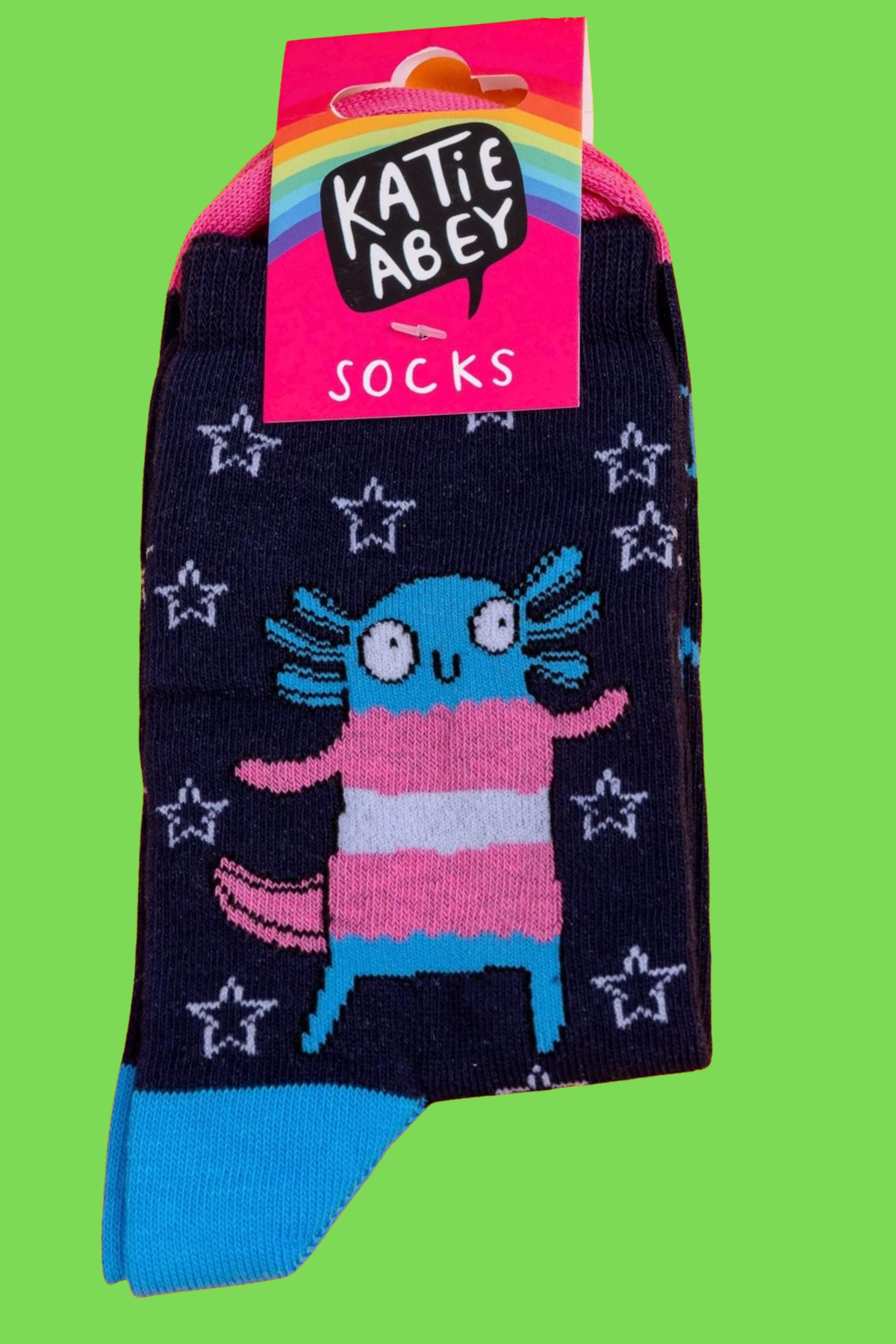 Axolotl "Don’t Tell Me Who I Am" - Trans Pride Strømper