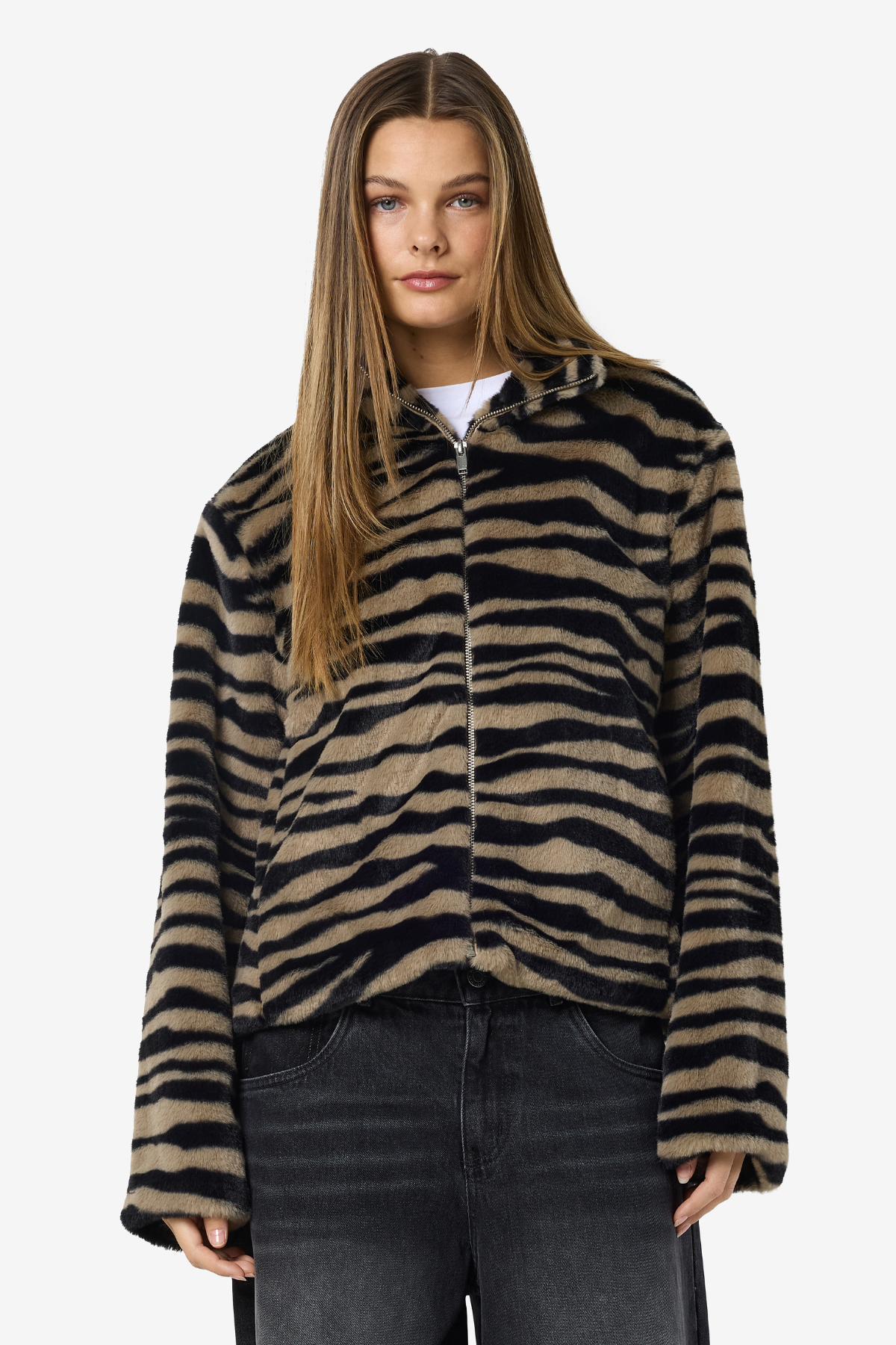 SEOUL JAKKE -TIGER FAUX FUR