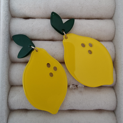 Ørering "Citron" Gul/Grøn