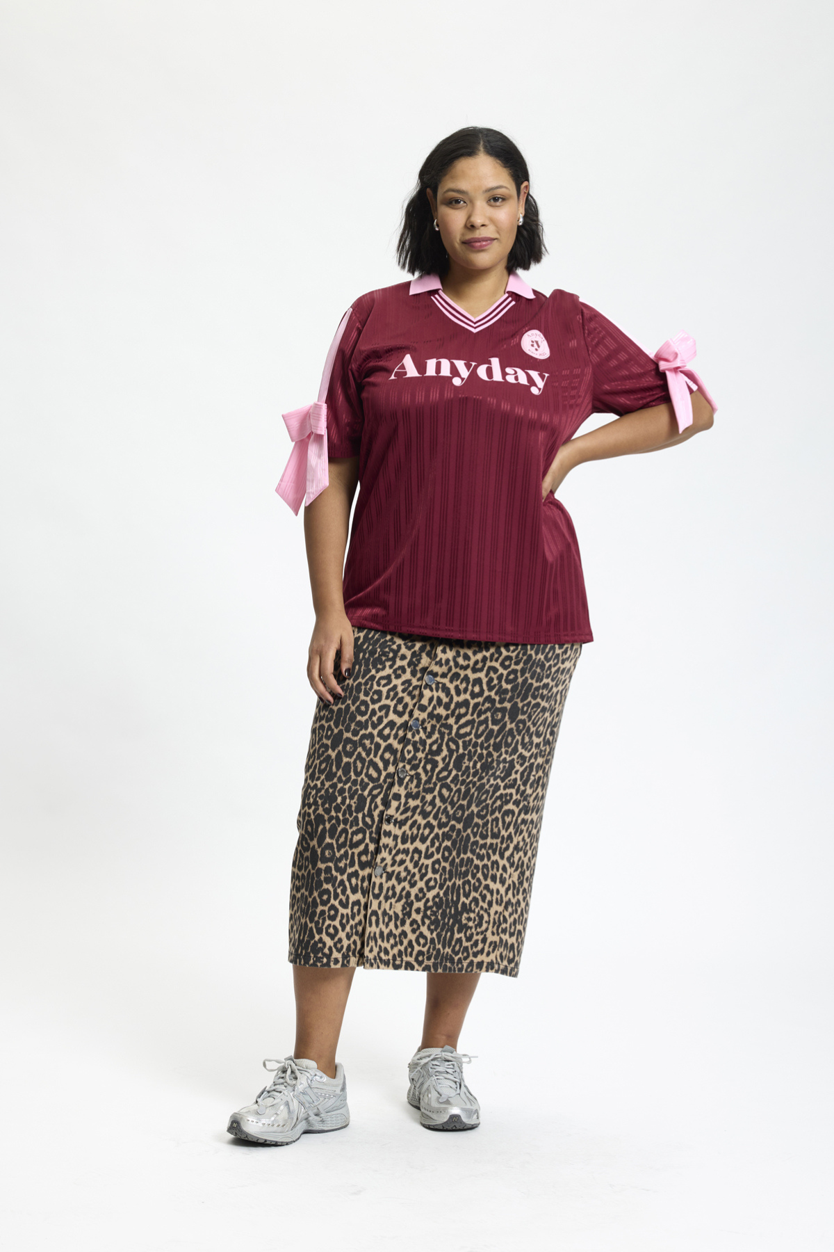 Leo Denim Nederdel Leopard Print