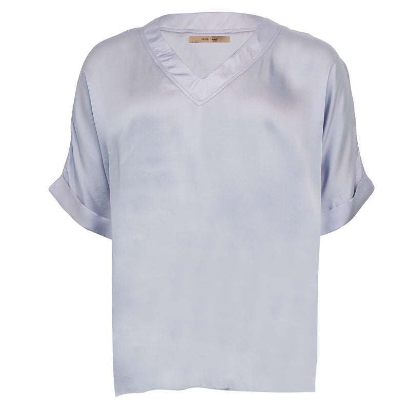 Mille Bluse m/ Similisten Lyseblå