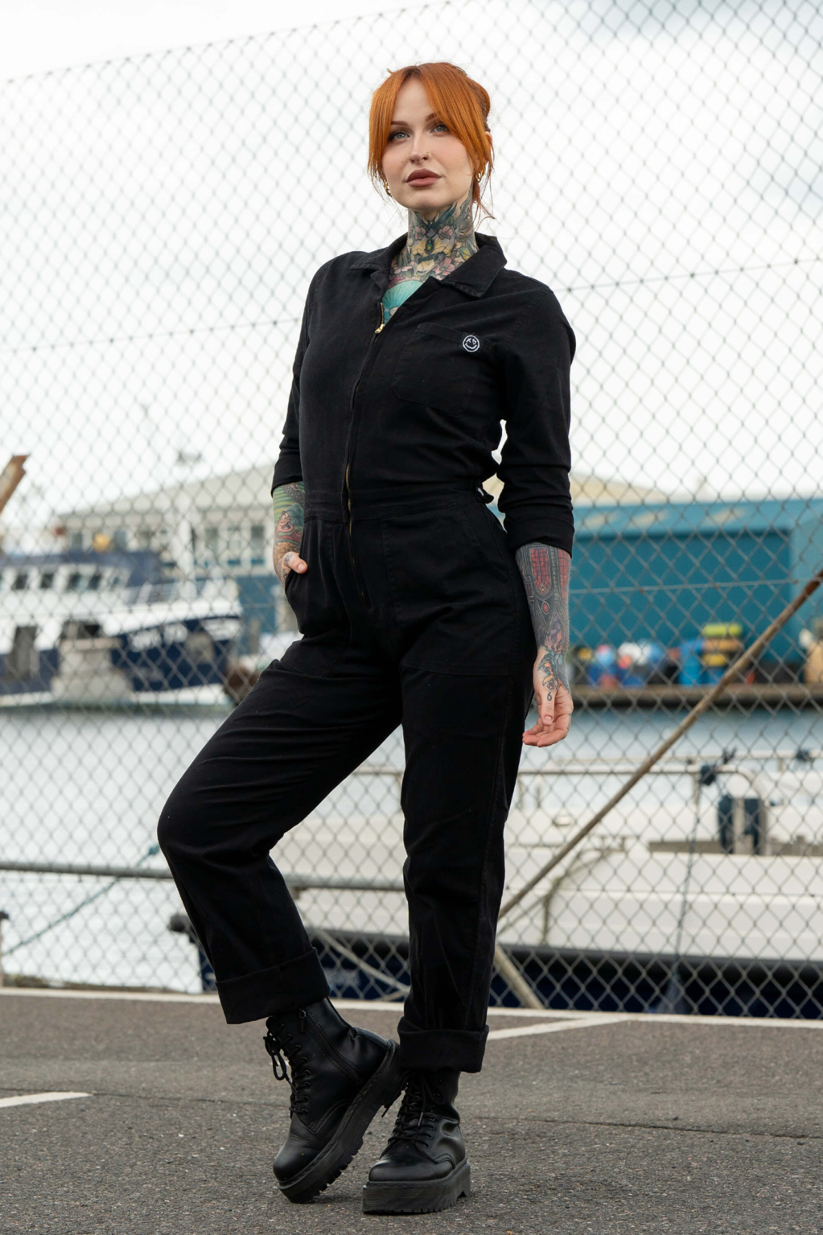 Forudbestilling: Sort Boilersuit - Jet Black