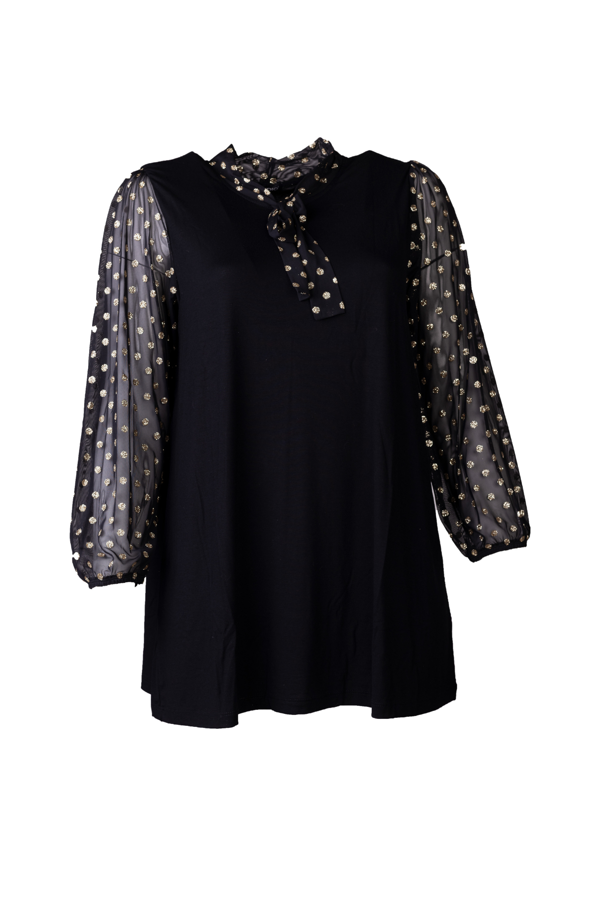 50) Alfrida Tunika Sort/Guld