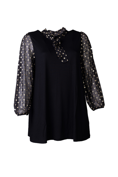 50) Alfrida Tunika Sort/Guld