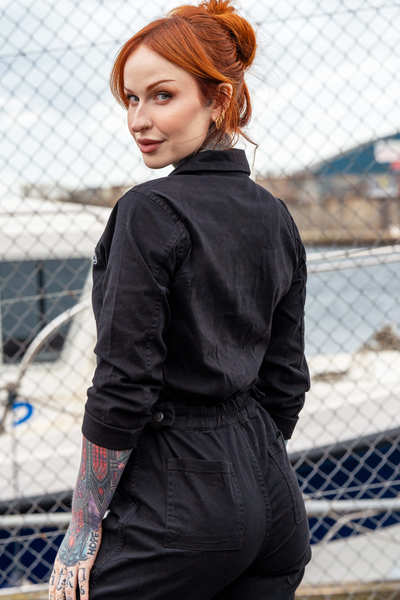 Forudbestilling: Sort Boilersuit - Jet Black