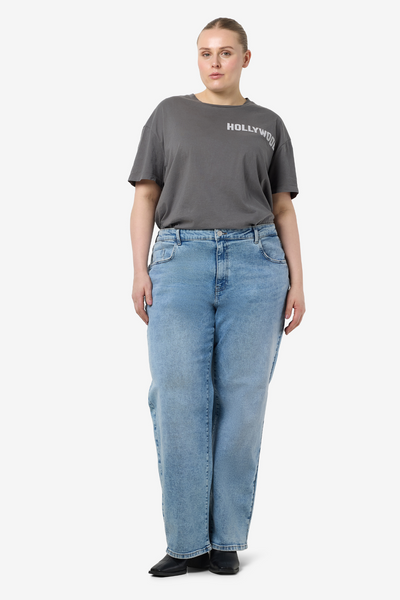 YOLANDA "32 Jeans Wide Light Blue Denim