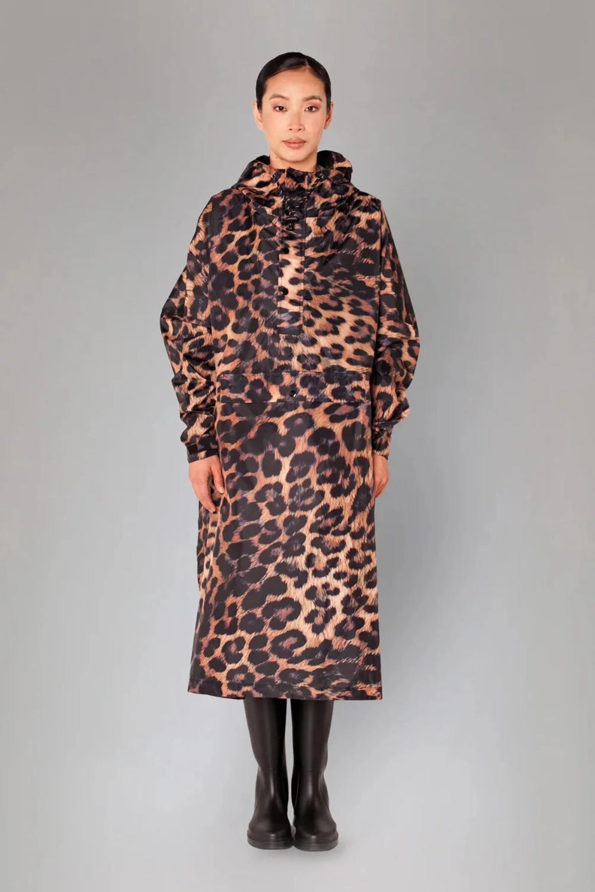 RegnPoncho Dark Leopard