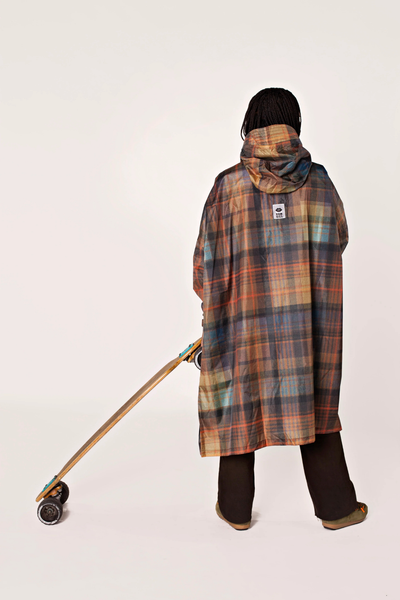 RegnPoncho Tartan Multifarvet