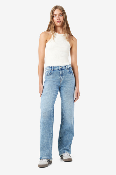 YOLANDA "32 Jeans Wide Light Blue Denim