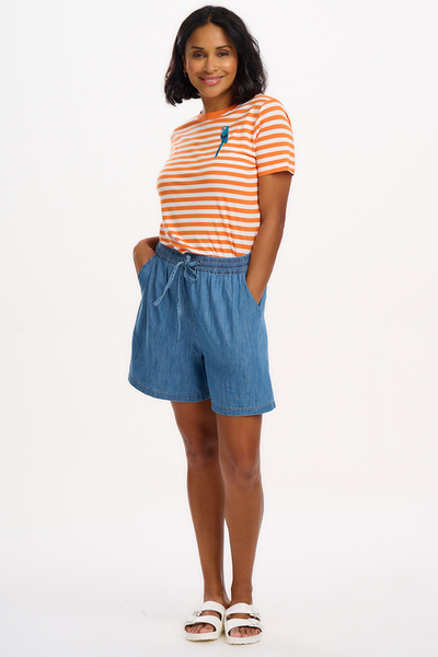 MAGGIE T-shirt Orange/Hvid