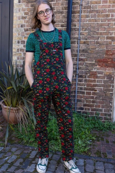 Smækbukser Retro Tattoo - RUN&FLY Dungarees
