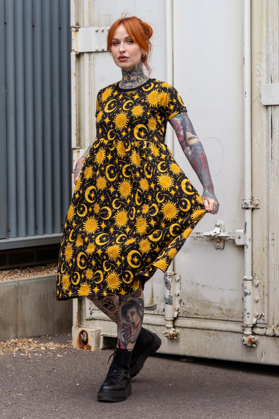 Forudbestilling: Jersey Midi Kjole Celestial