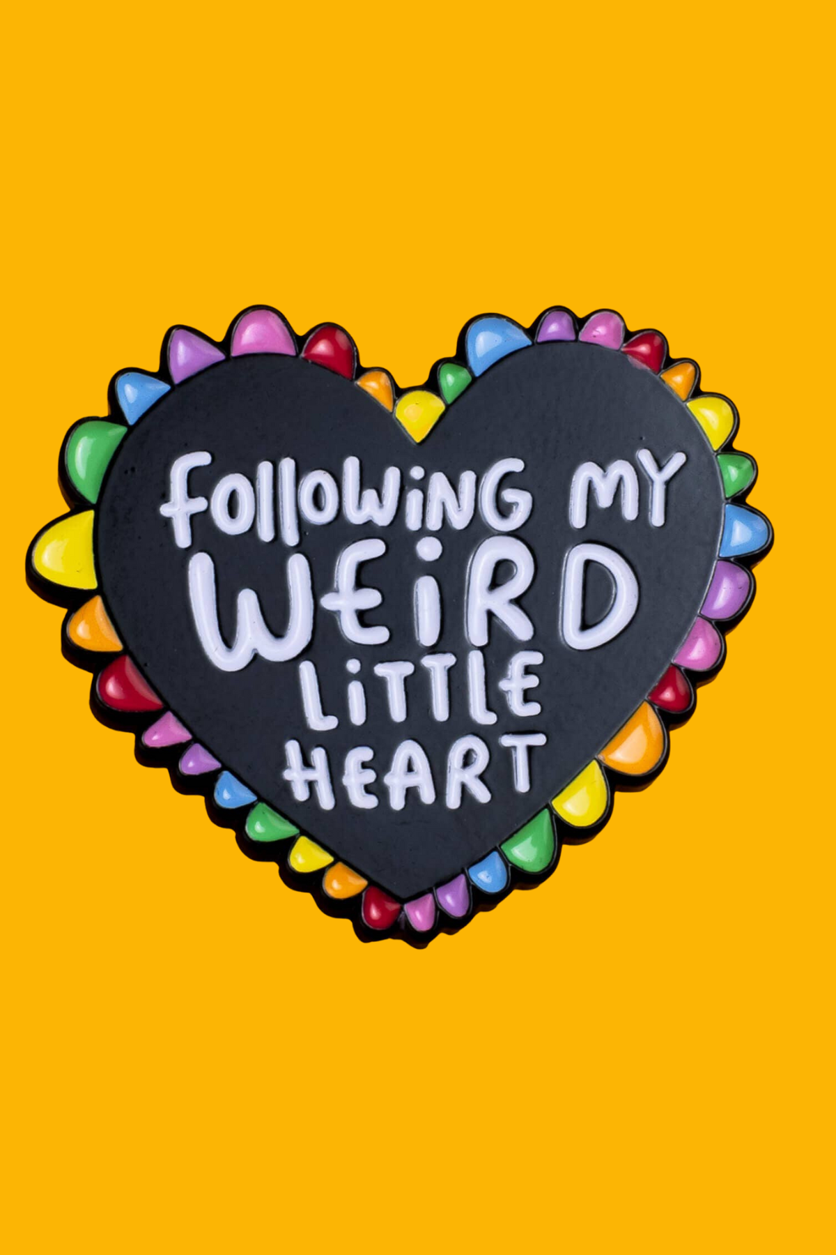 "Following My Weird Little Heart" Pin – Katie Abey