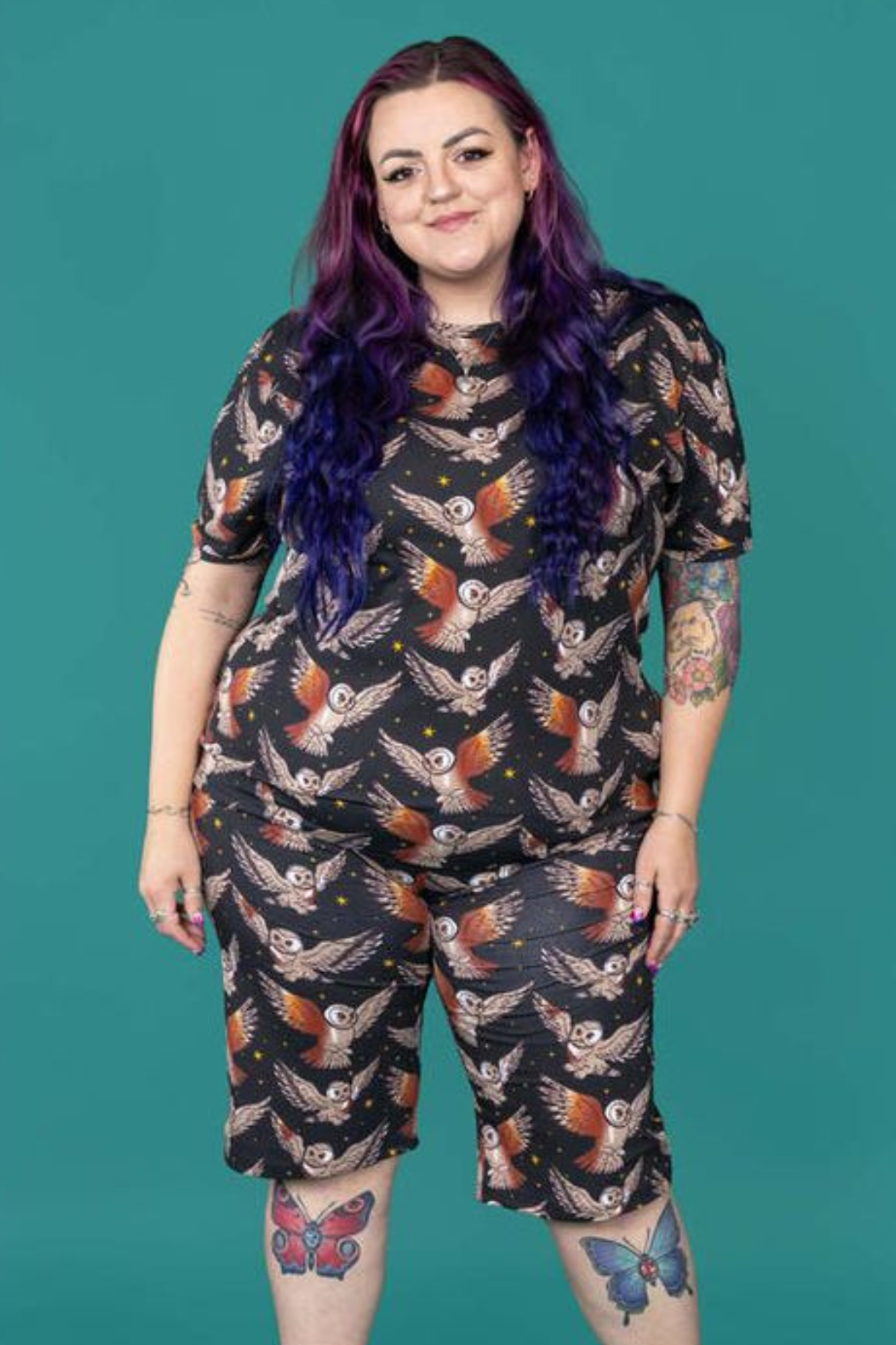 Cykelshorts What a Hoot Owl Sort/Brun