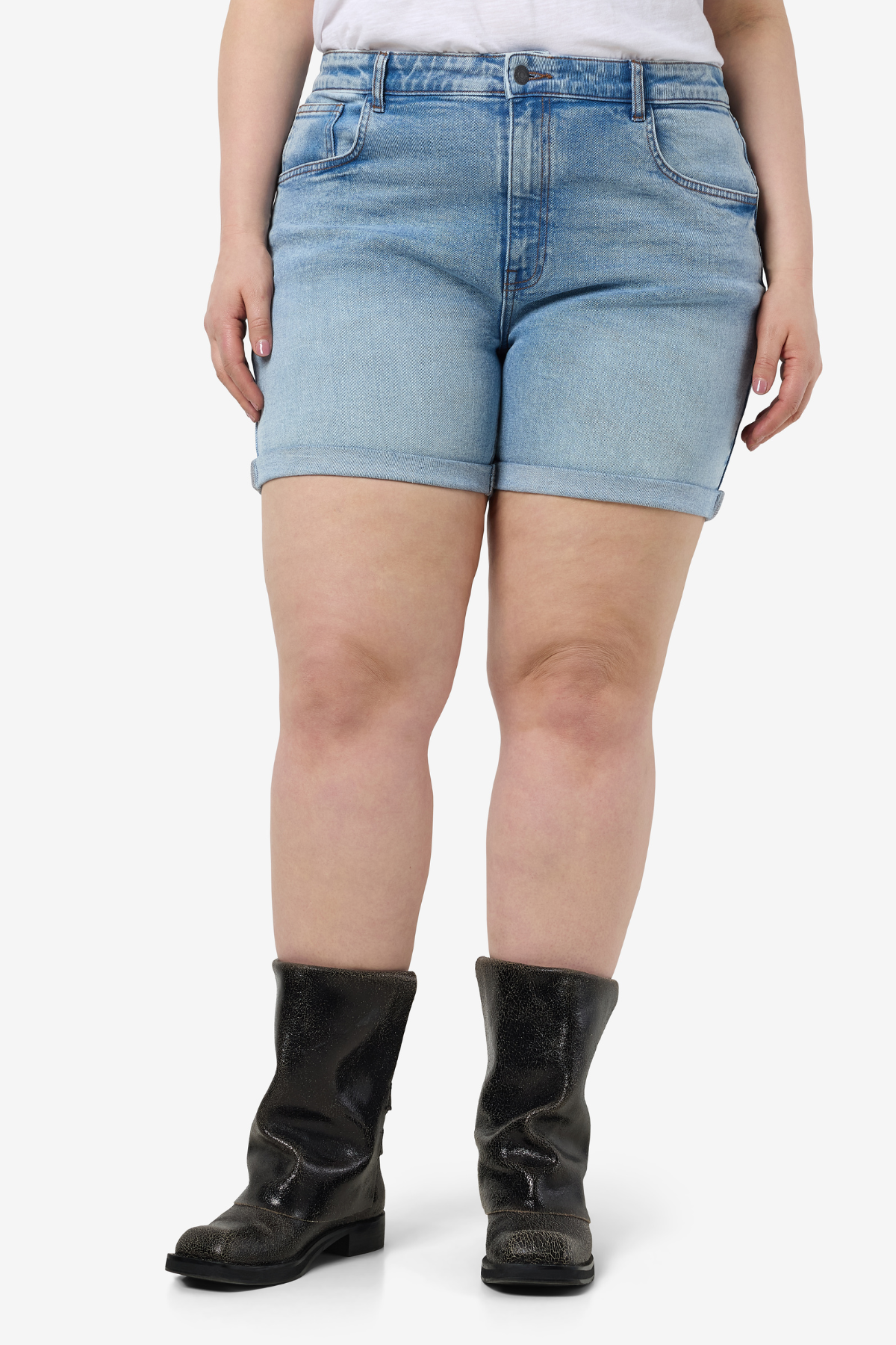 MONI DENIM SHORTS Light Blue Denim
