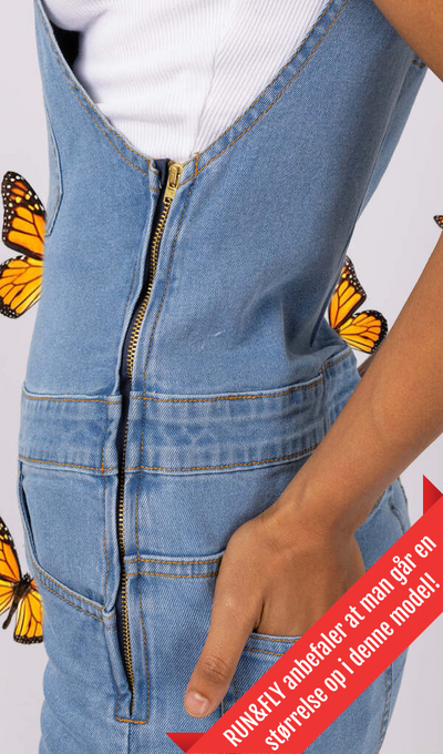 Dungarees  Skinny-Fit Flared Light Blue Denim