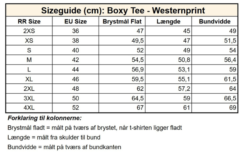 Kort Boxy T-shirt med Westernprint - Cowboy Cropped Boxy Tee