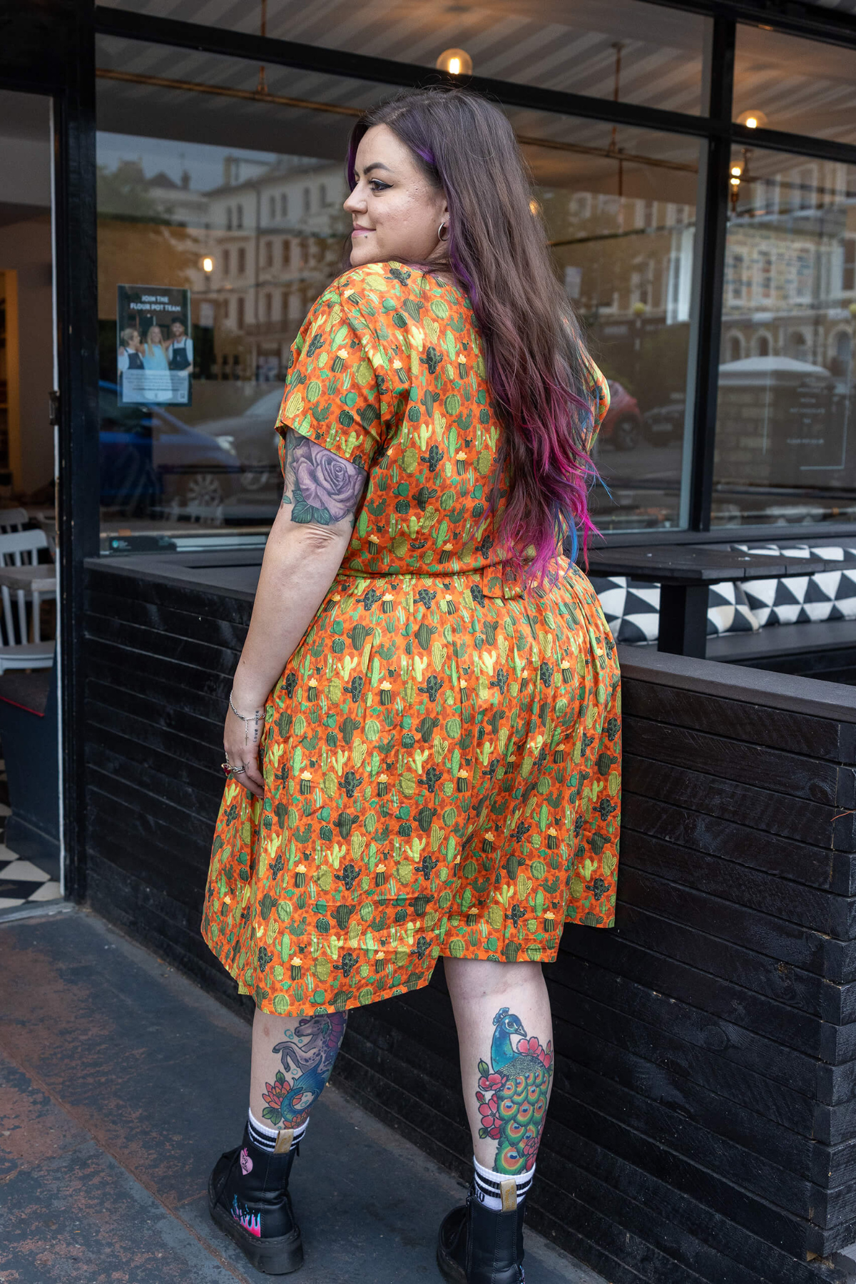 Cacti Tea Dress Multifarvet