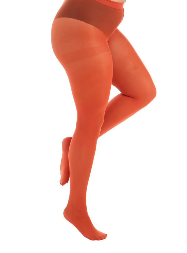 50 Denier Strømpebukser - Curvy Super Stretch - Rust