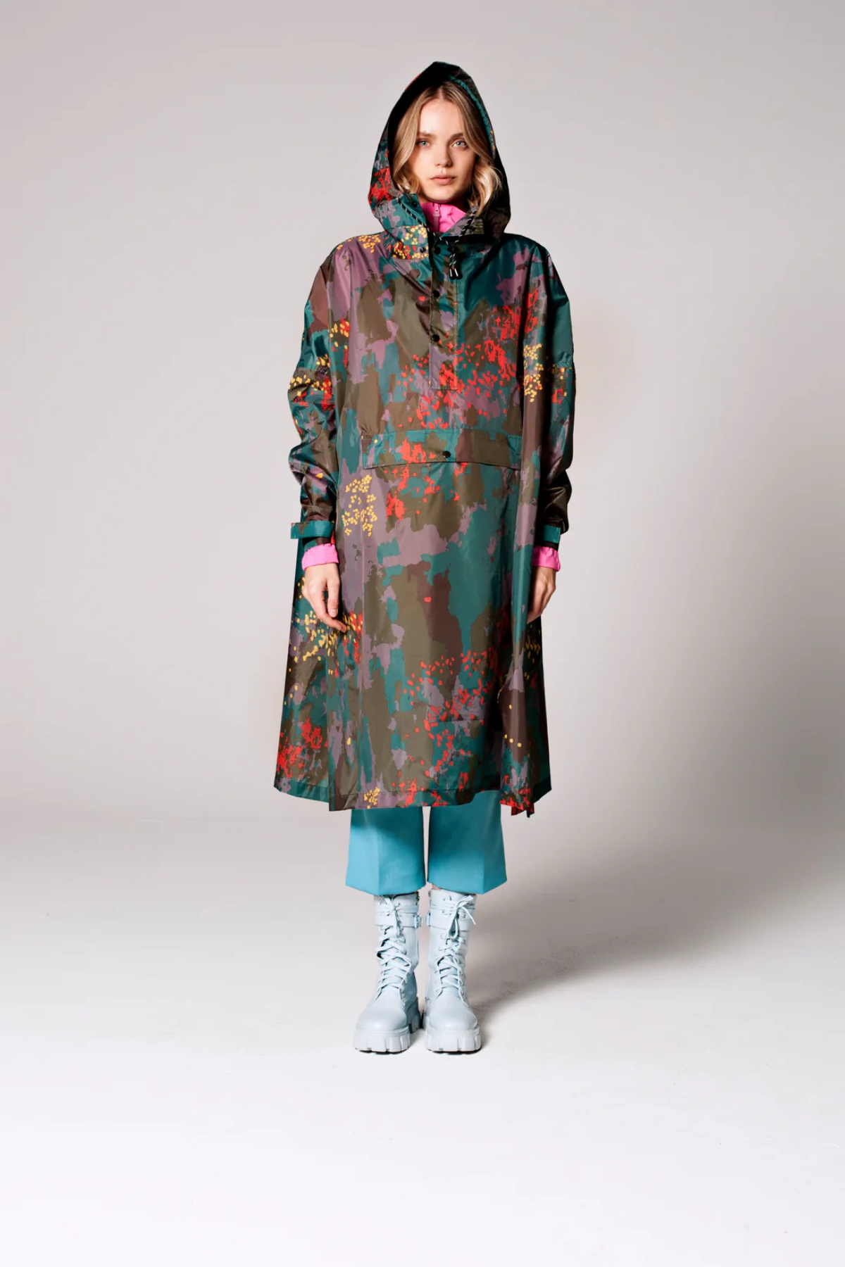 RegnPoncho  Digi Forest Camo