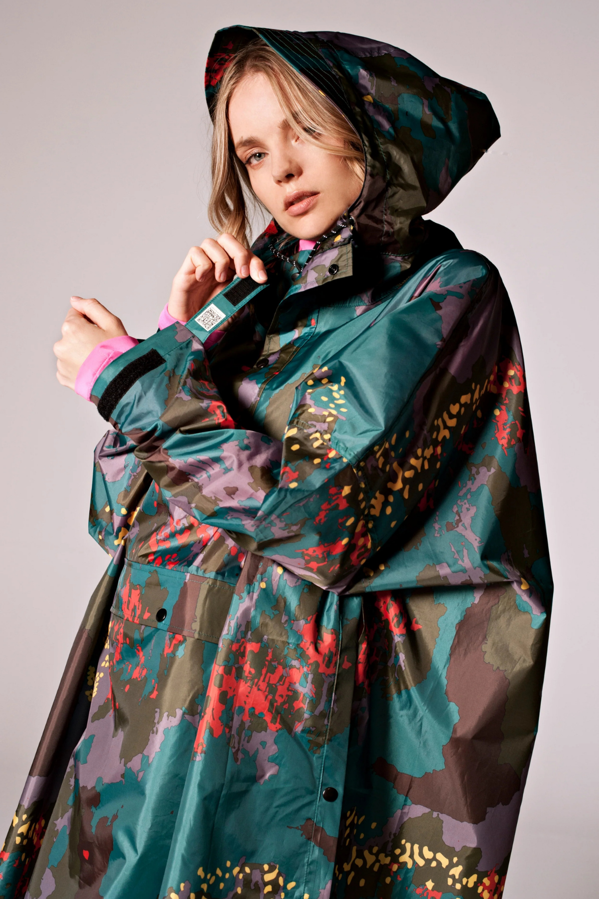 RegnPoncho  Digi Forest Camo