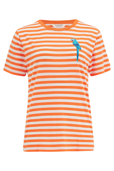 MAGGIE T-shirt Orange/Hvid
