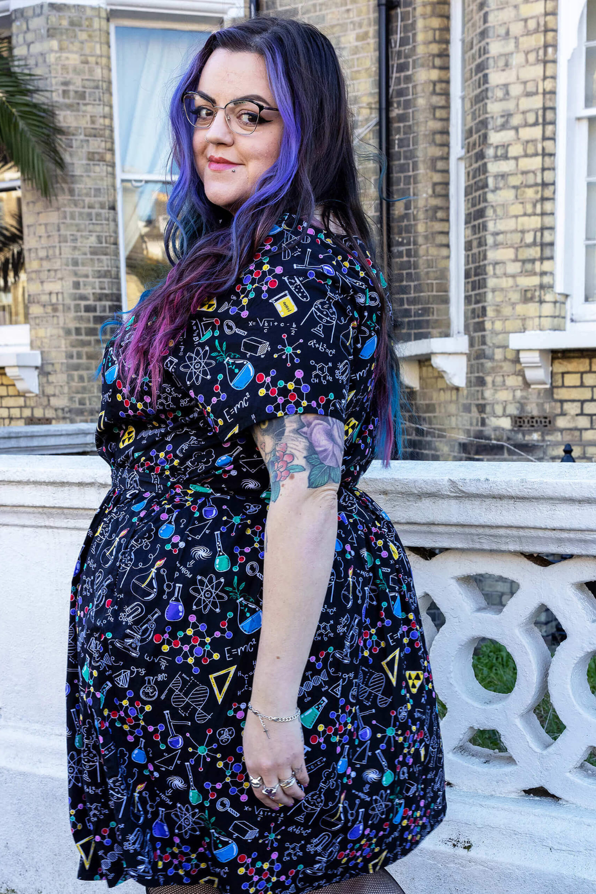 School of Science Tea Dress Multifarvet