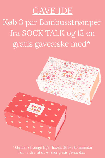Bambusstrømper Hjerter & Striber Multifarvet