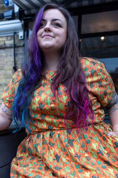 Cacti Tea Dress Multifarvet