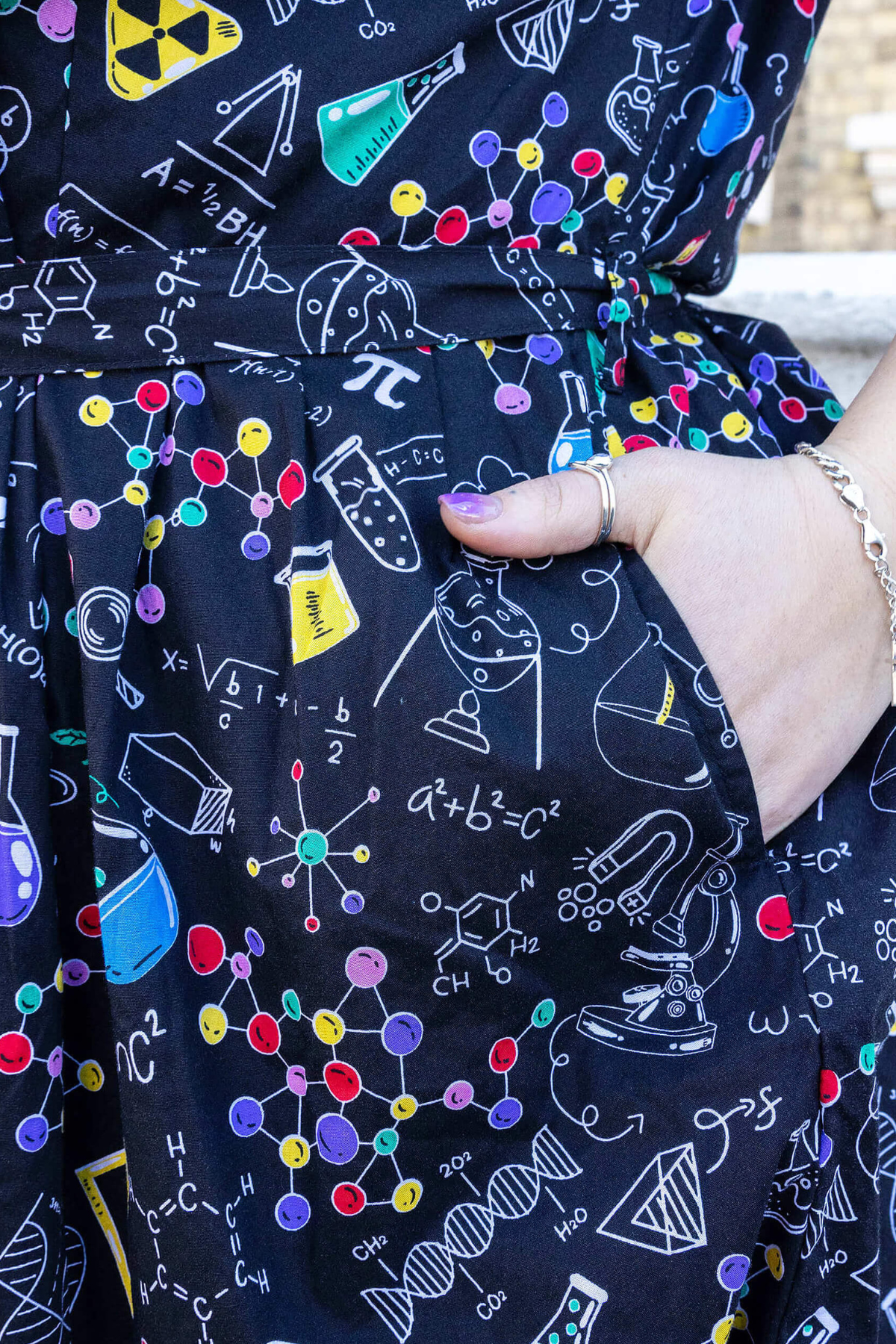 School of Science Tea Dress Multifarvet