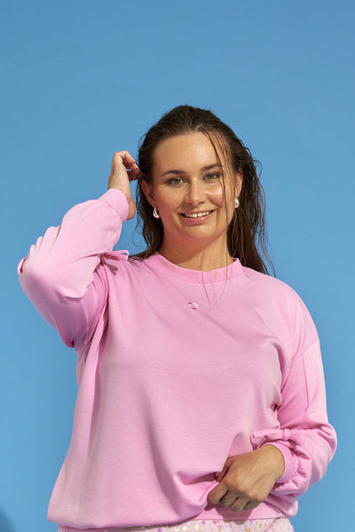 Lyserød pullover