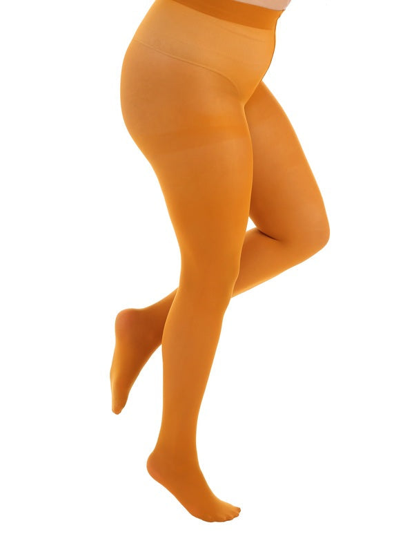 50 Denier Strømpebukser - Curvy Super Stretch - Cognac