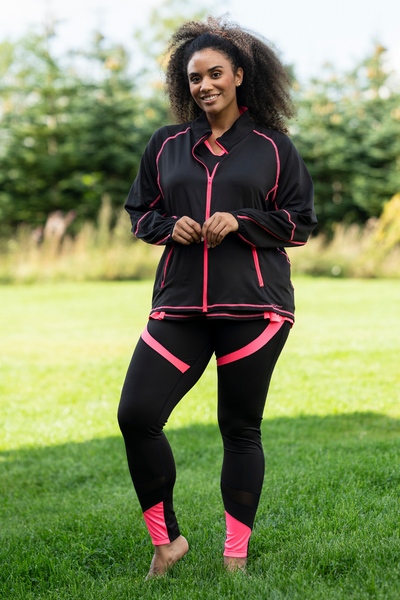 Fitness Træningsjakke Sort/Pink