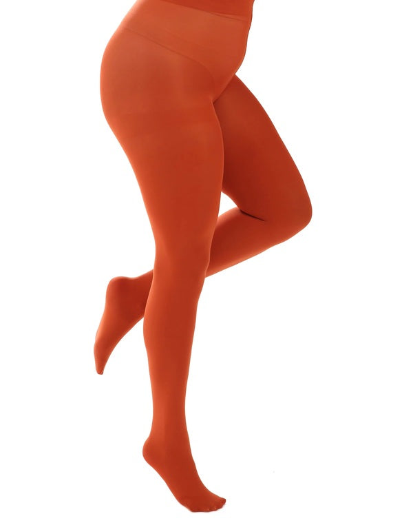 90 Denier Strømpebukser  - Curvy Super Stretch - Rust